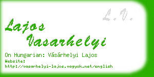 lajos vasarhelyi business card